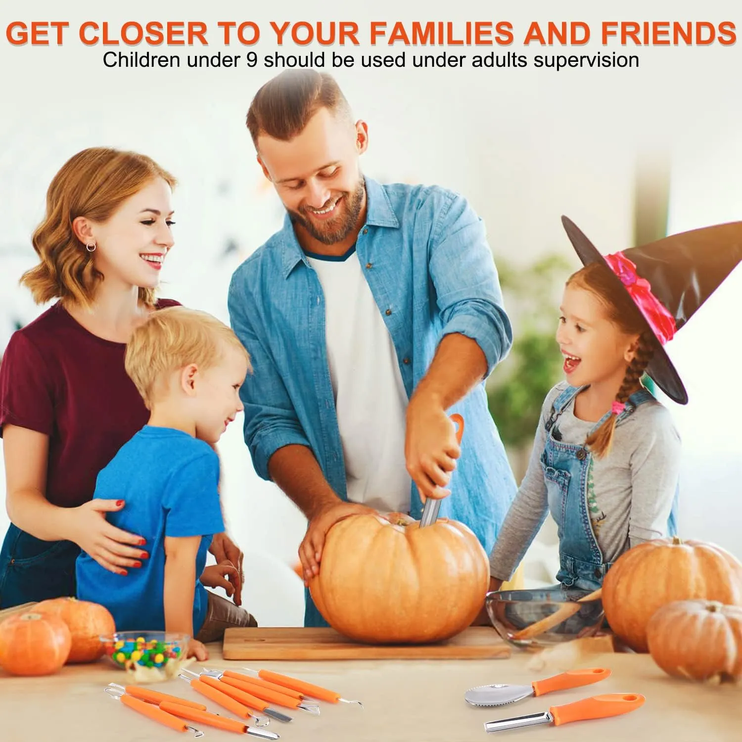 Stainless Pumpkin Carving Kit 
